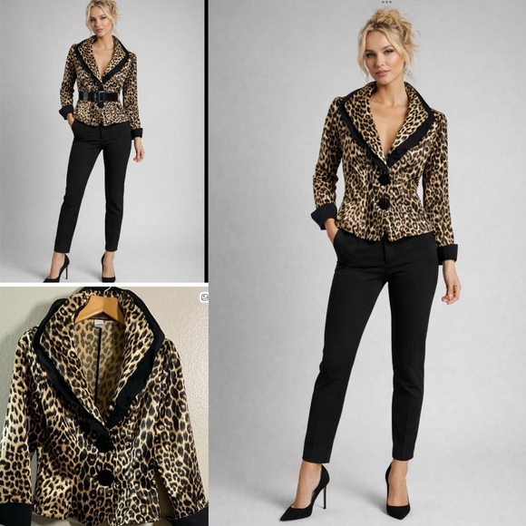 DESIGN TODAY’S Jackets & Blazers - DESIGN TODAY’S VINTAGE ANIMAL PRINT JACKET WITH WIRED DOUBLE COLLAR.Y2K
BOHO MED